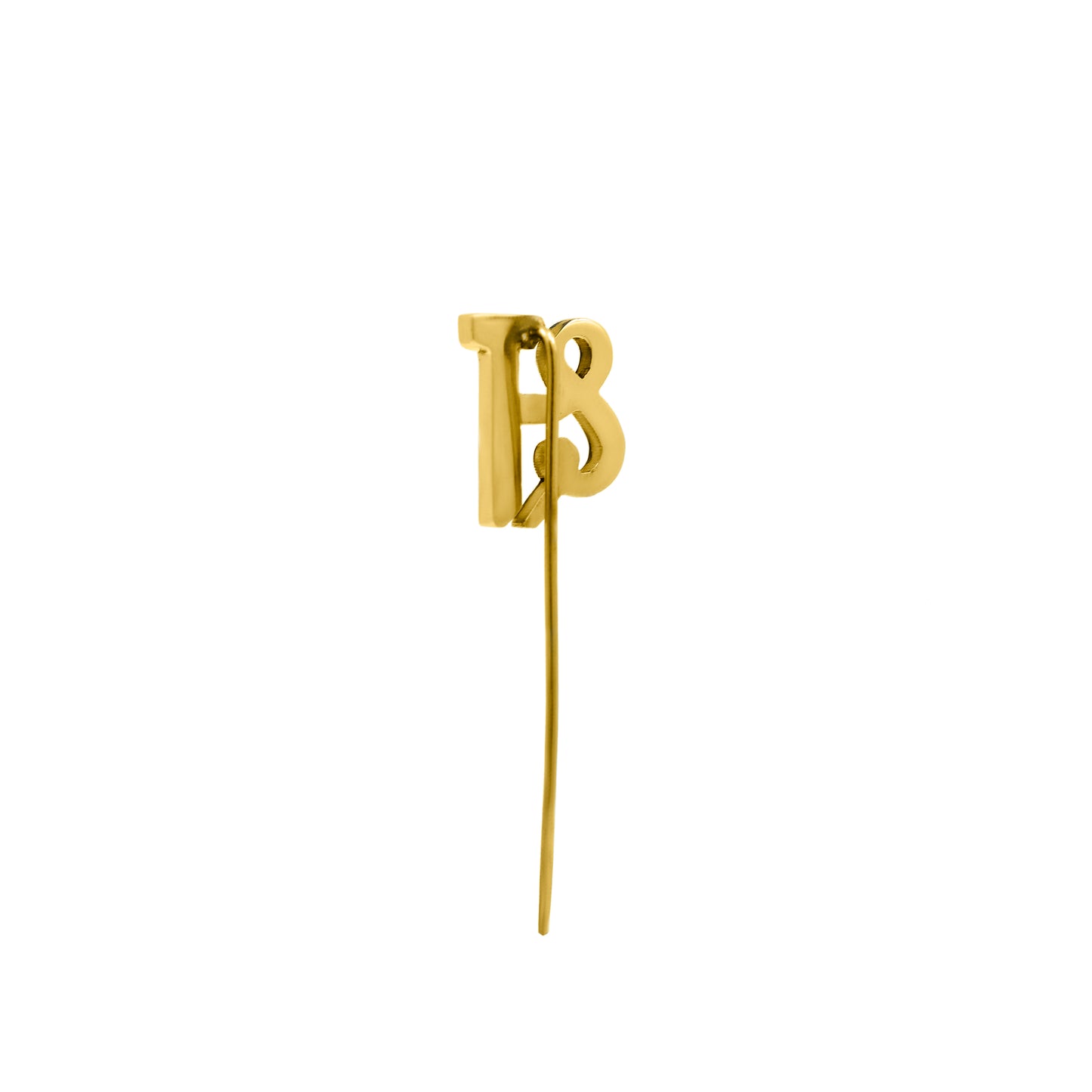 क्ष Initial Lapel Pin