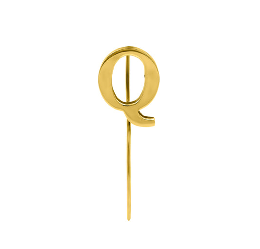 Letter Q Lapel Pin