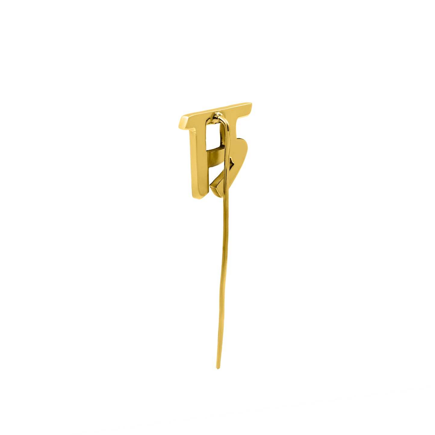 स Initial Lapel Pin