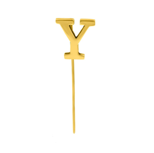 Letter Y Lapel Pin