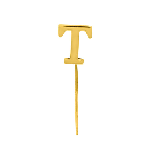 Letter T Lapel Pin