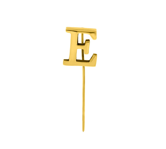 Letter E Lapel Pin