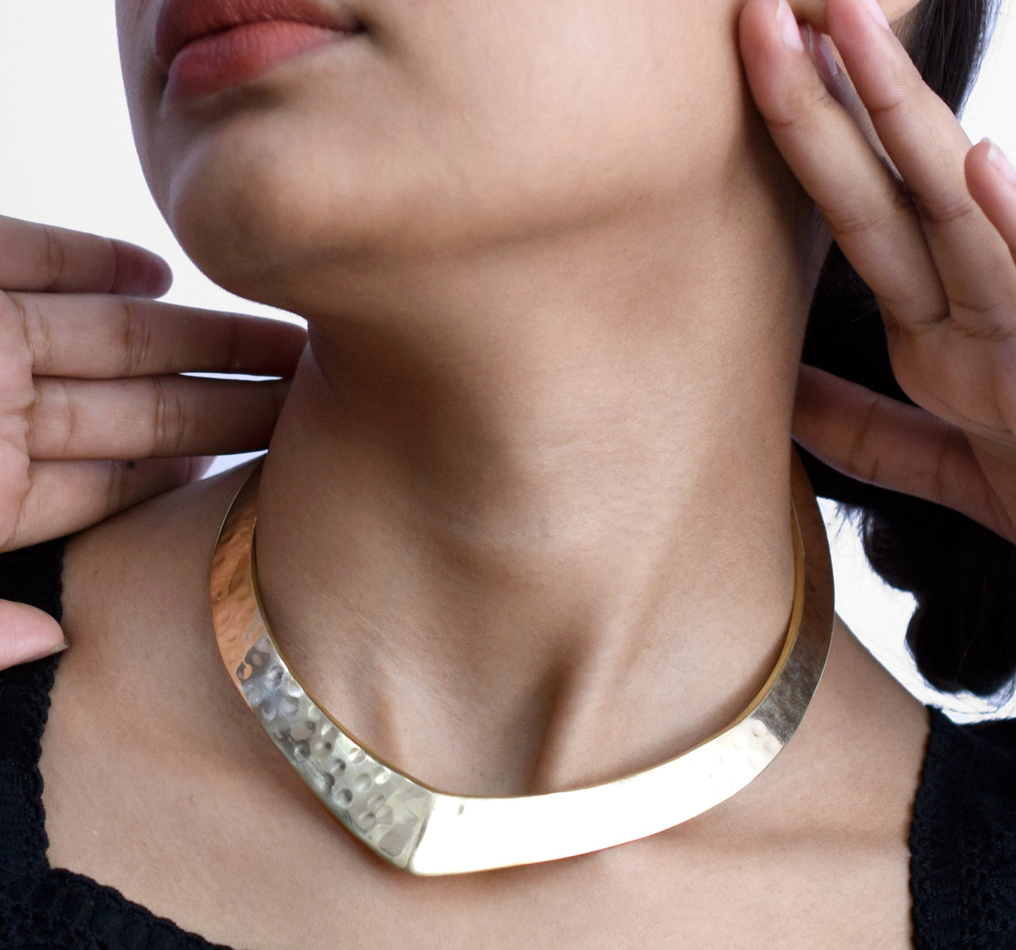 Textured Cascading Choker