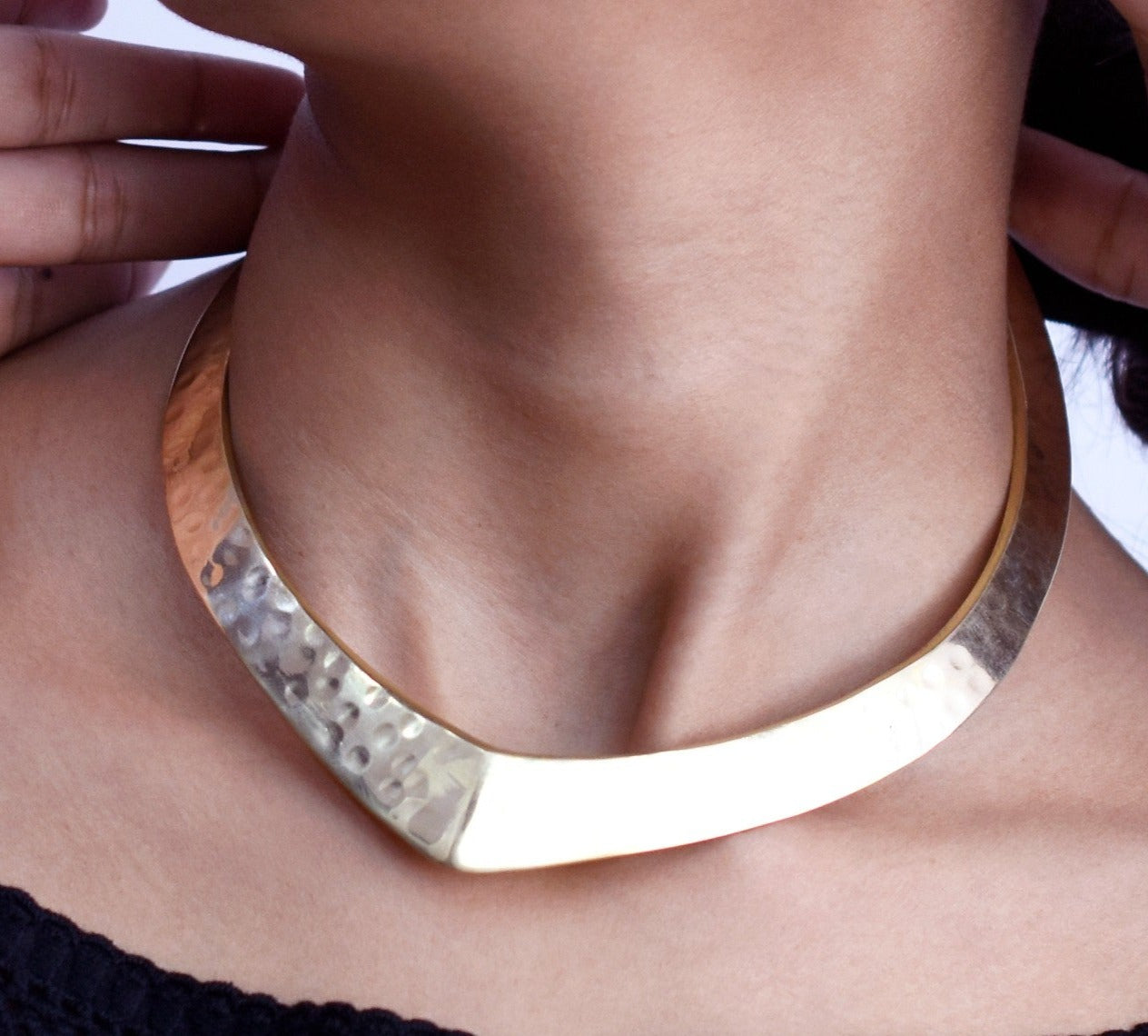 Textured Cascading Choker