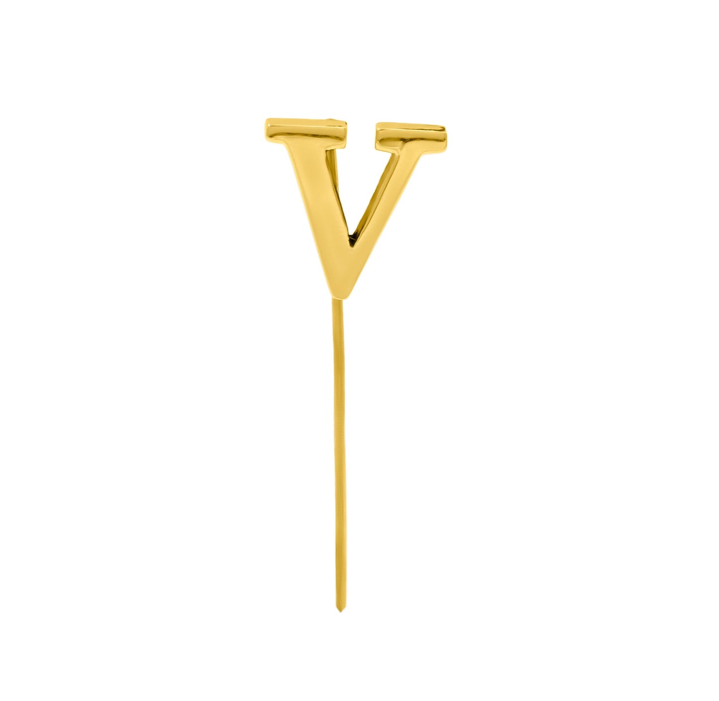 Letter V Lapel Pin