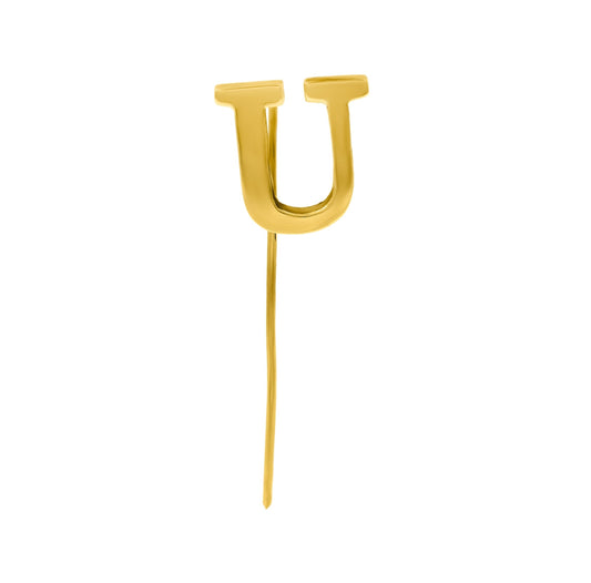 Letter U Lapel Pin