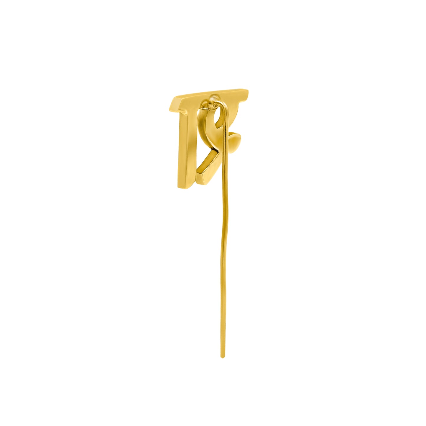 श Initial Lapel Pin