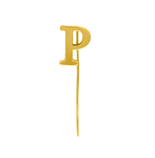 Letter P Lapel Pin