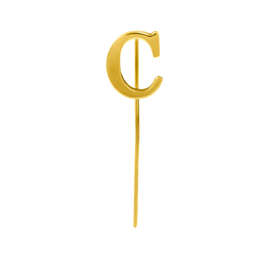 Letter C Lapel Pin