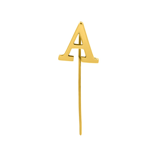 Letter A Lapel Pin