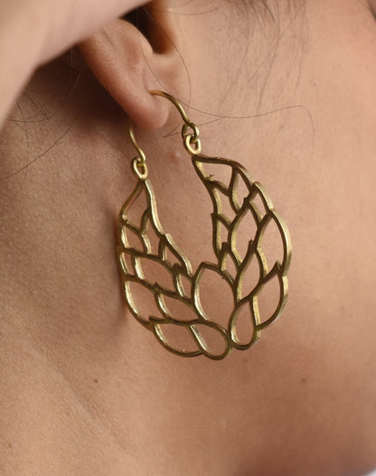 Mystic Lotus Hoop Earring