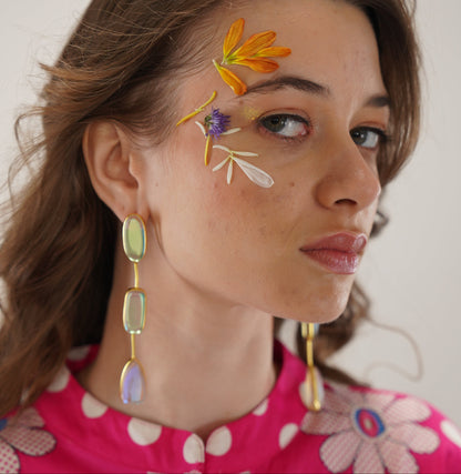 Pearl String Stud Earrings