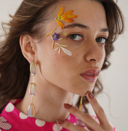 Pearl String Stud Earrings