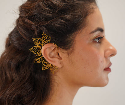 Trails Of Leaf Ear Cuff