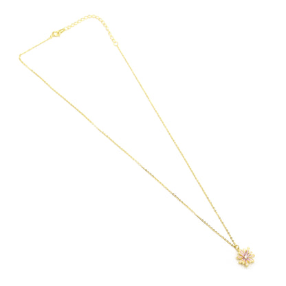 Lilac Flower Silver Pendant Set