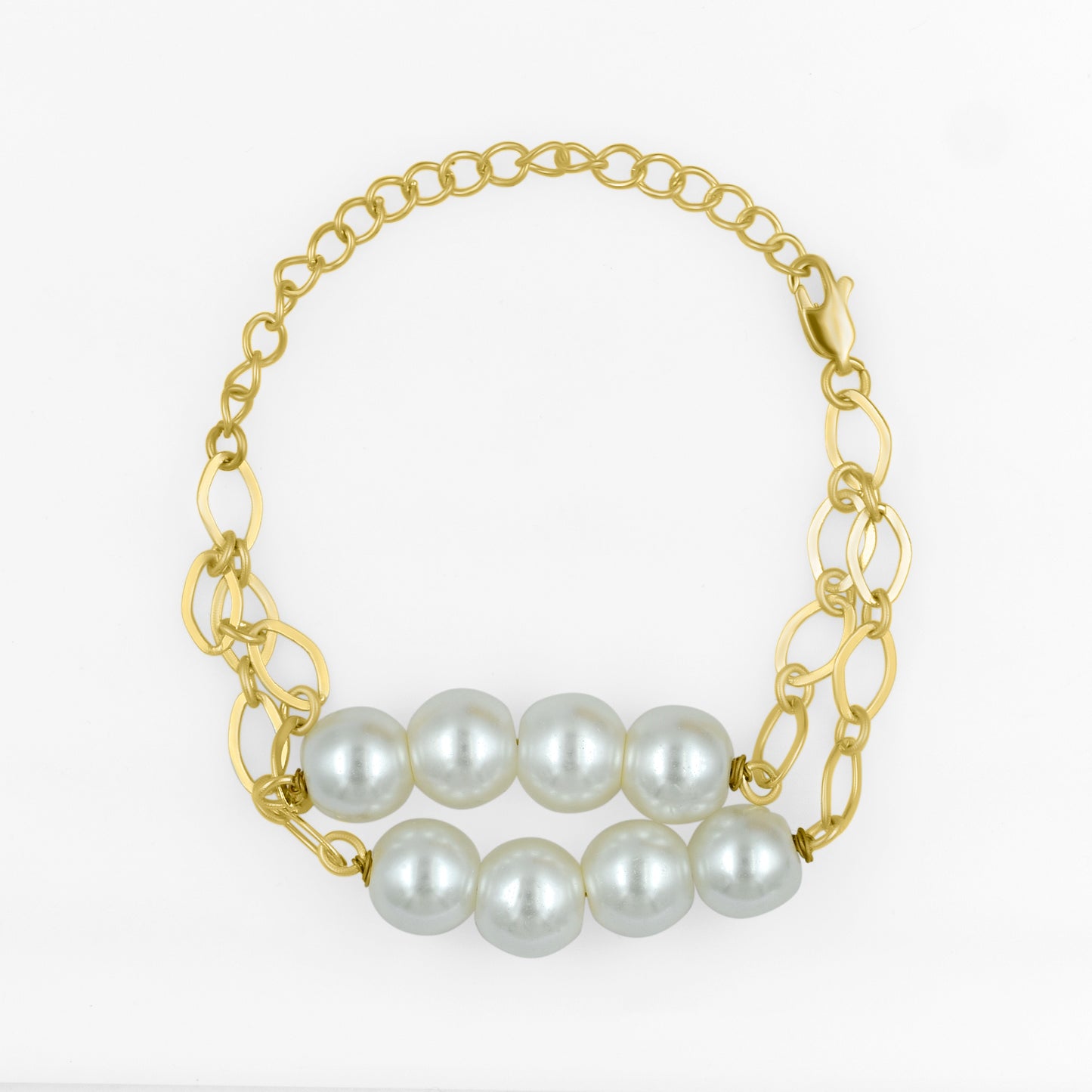 Dual Pearl String Bracelet