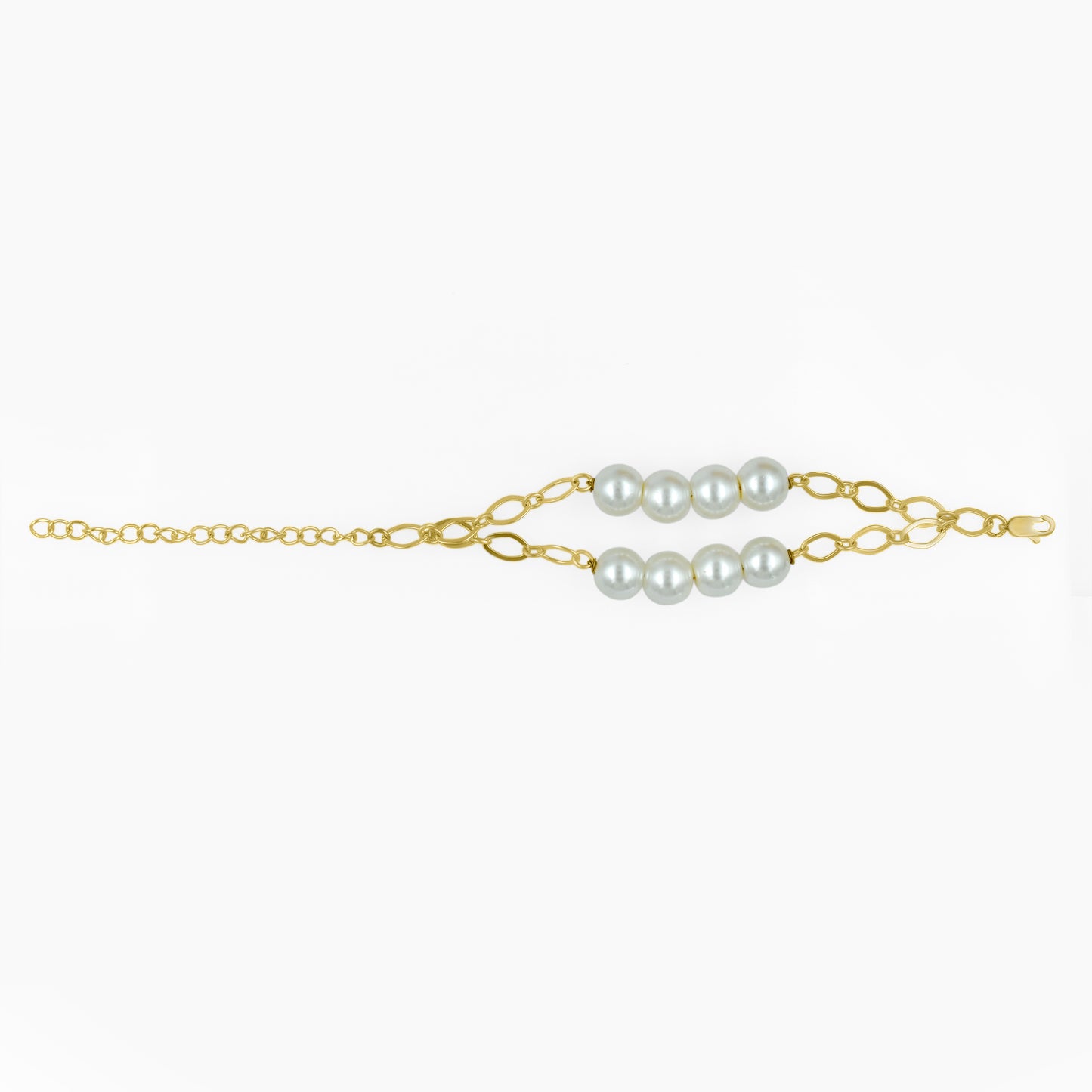 Dual Pearl String Bracelet