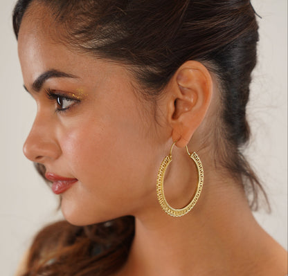 Joyful Ring Hoop Earrings