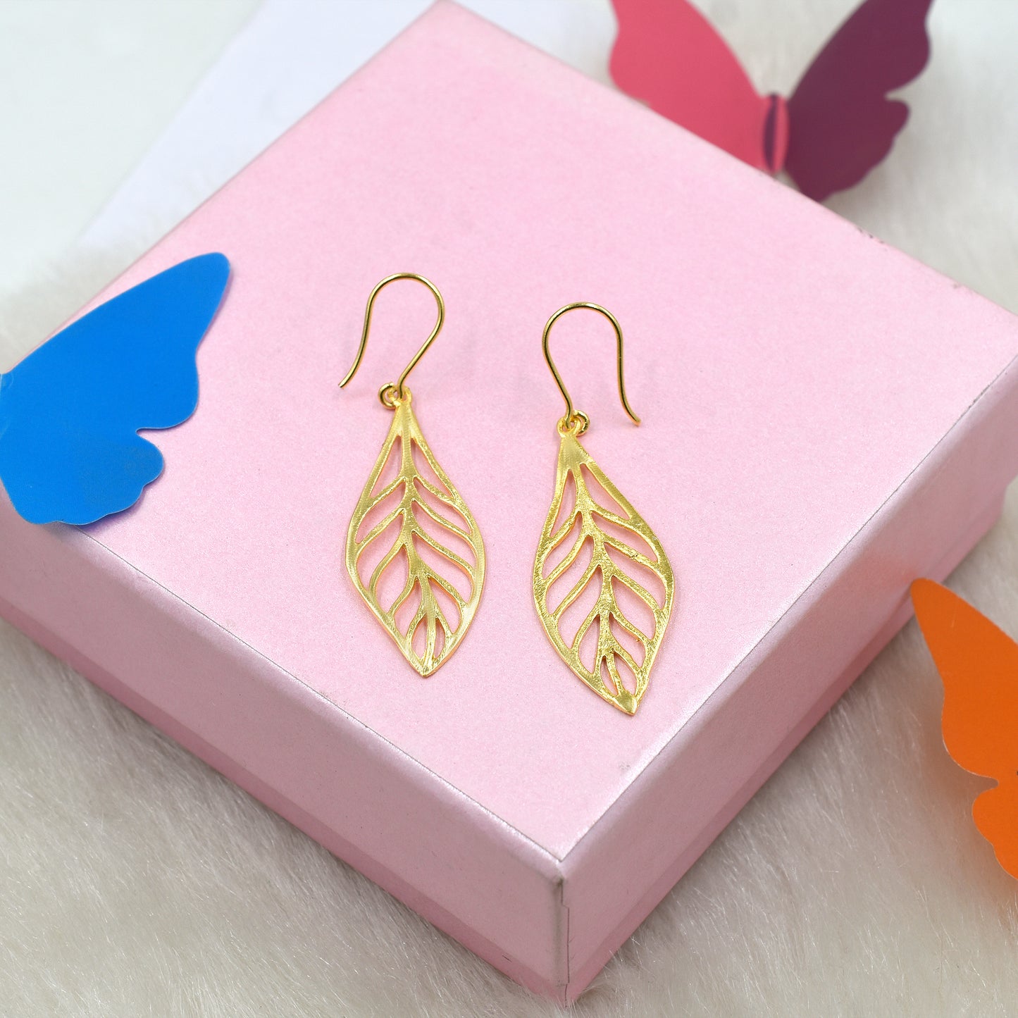 Dancing Leaves Hook Earrings