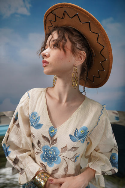 Looking Like Flower Hoop Earrings