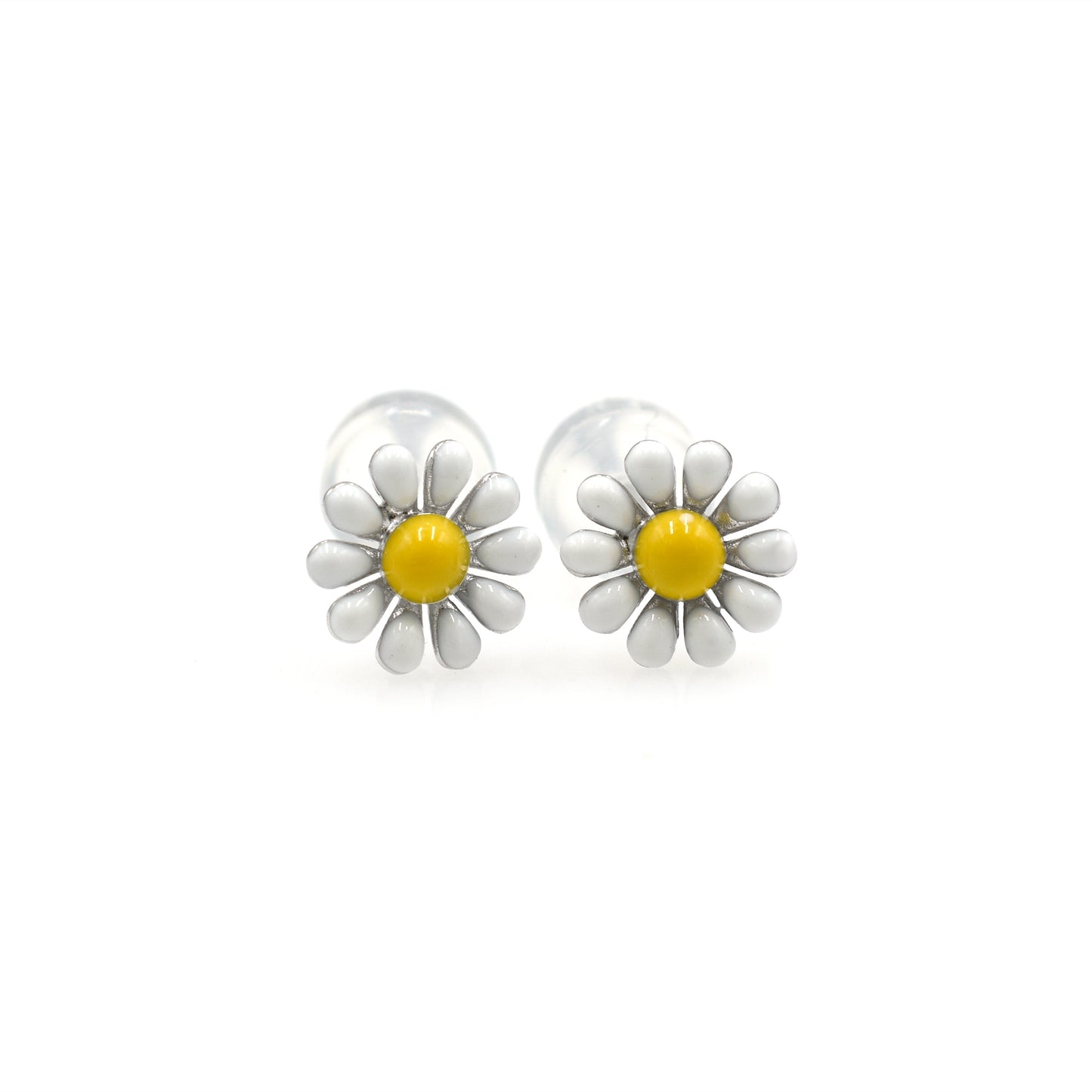 Daisy Drop Silver Pendant Set