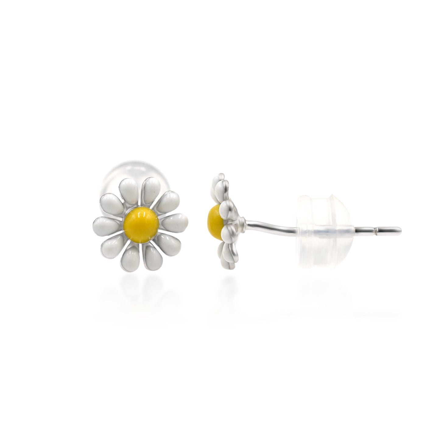 Daisy Drop Silver Pendant Set