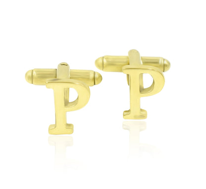 Letter P Initial Cufflinks