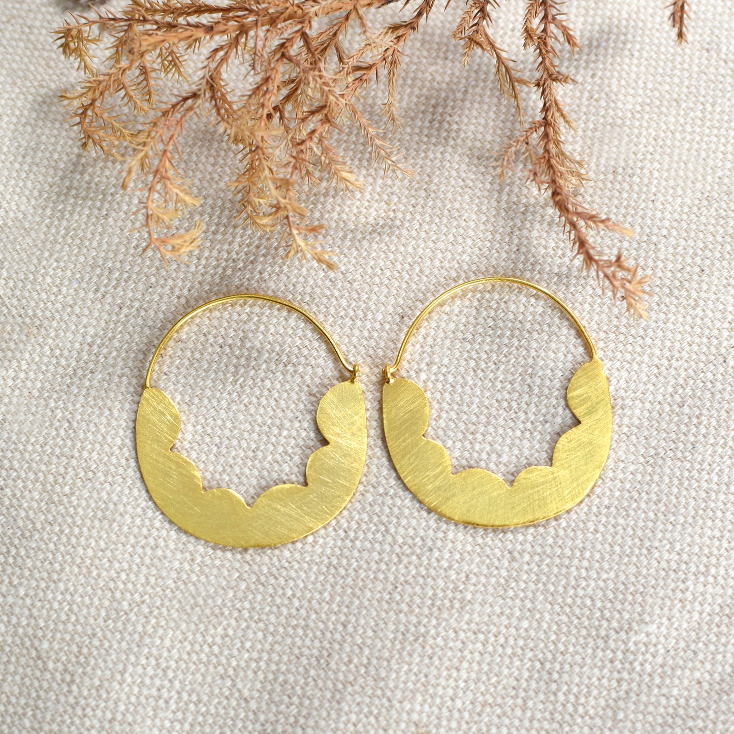 Cloud In The Sky Hoop Earrings