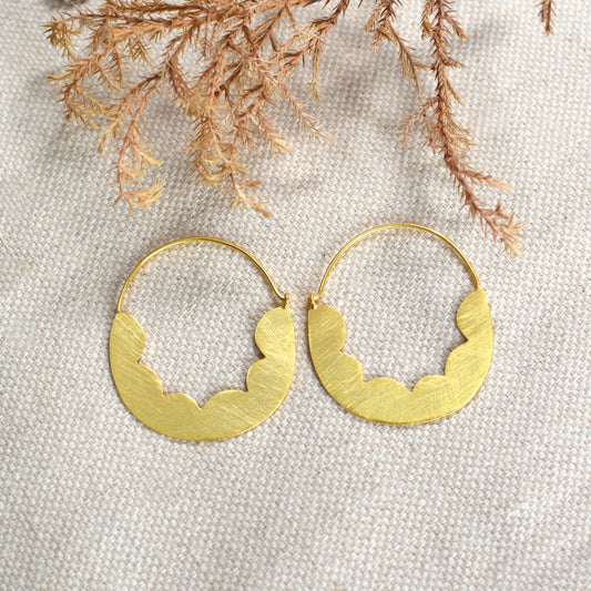 Cloud In The Sky Hoop Earrings