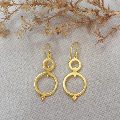 Magic Of Rings Hook Earrings
