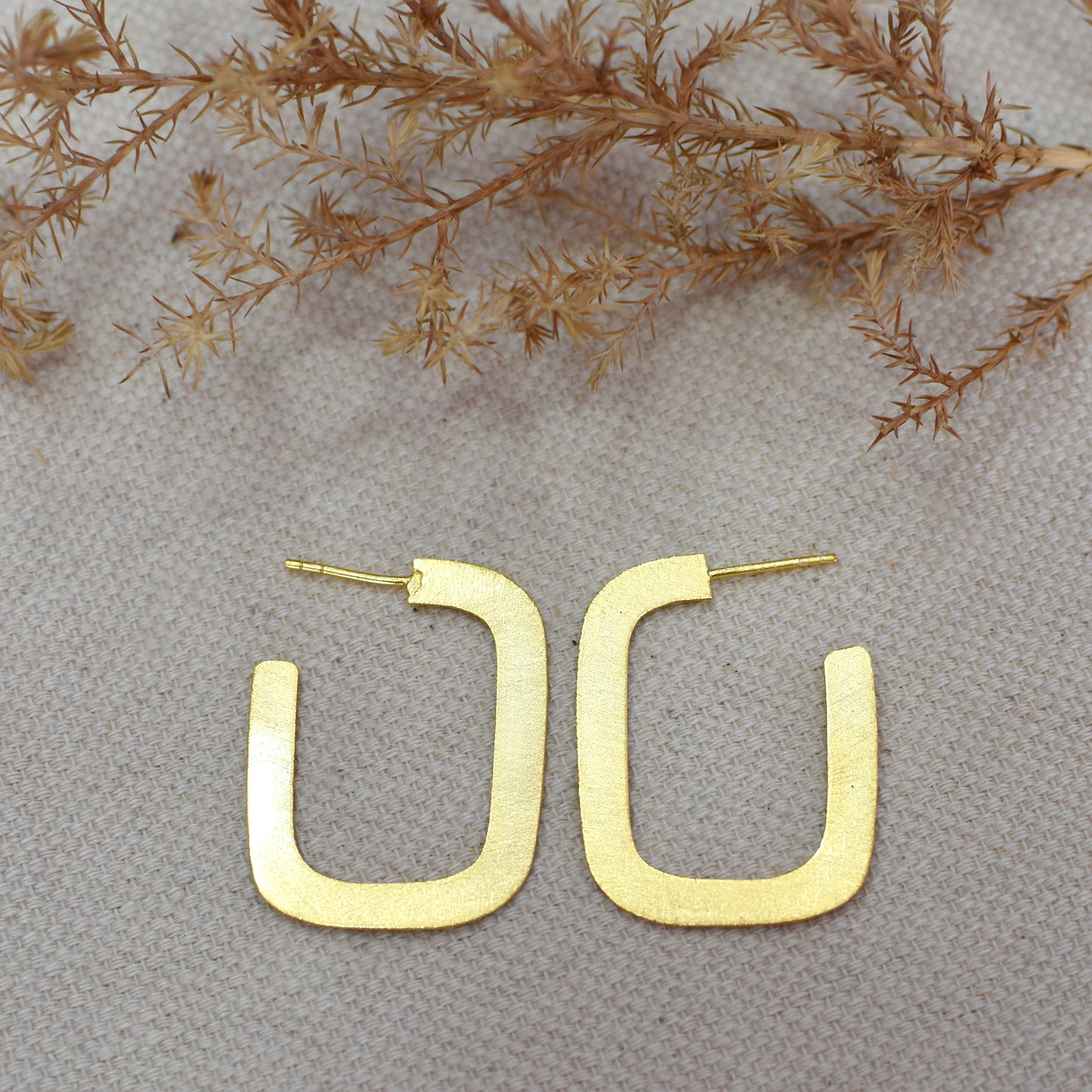 Radiant Square Hoop Earrings