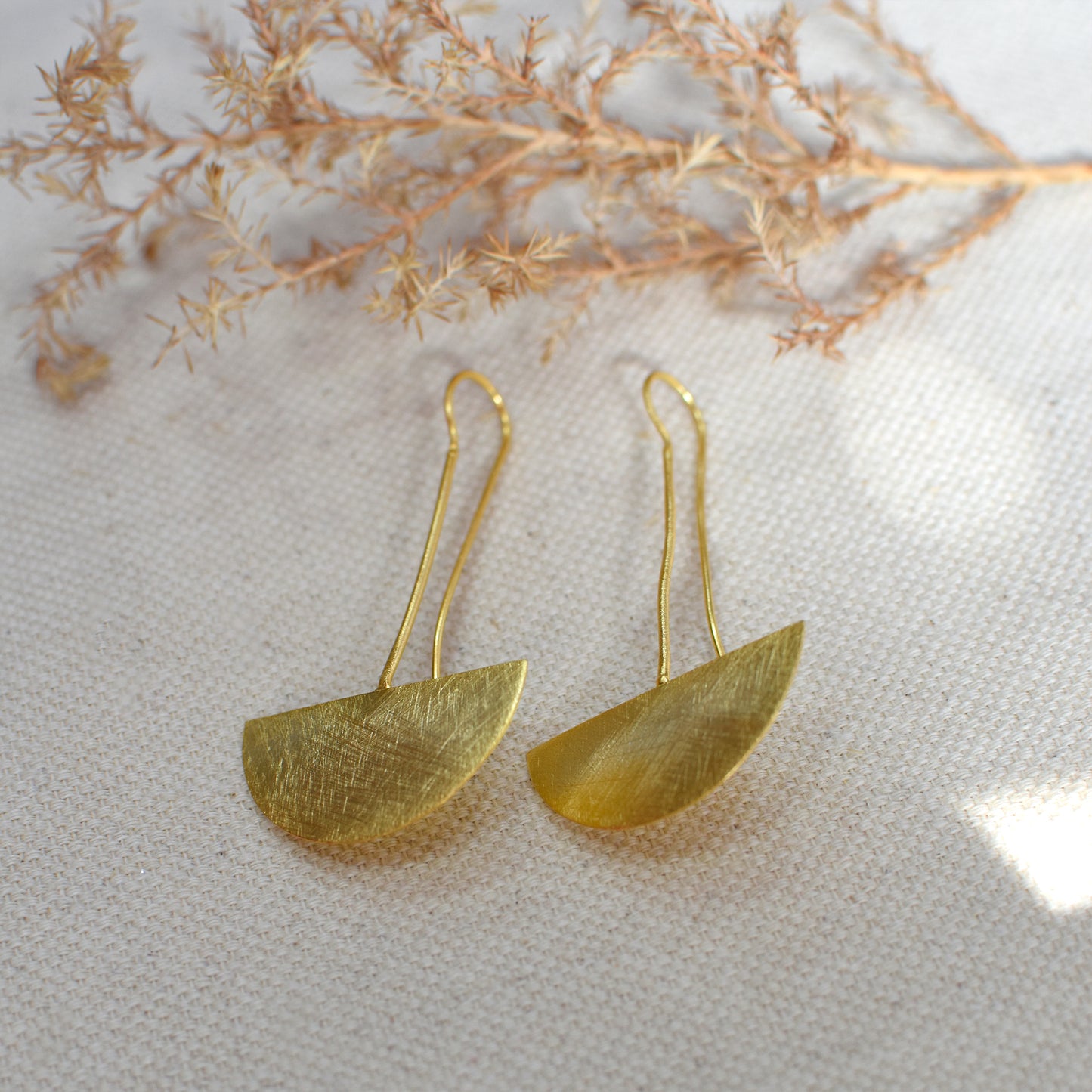 Chunky Semicircle Hook Earrings