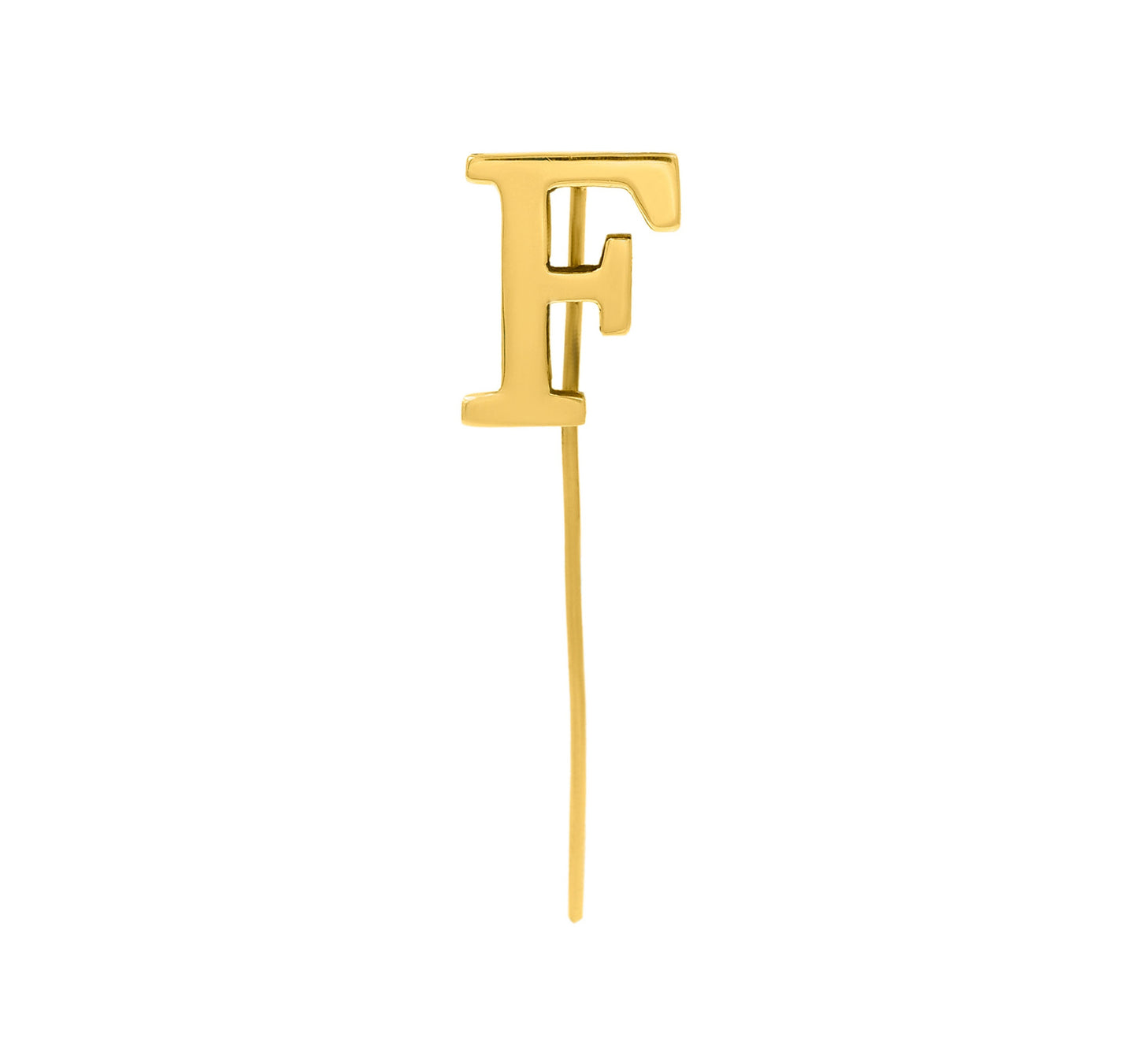 Letter F Lapel Pin