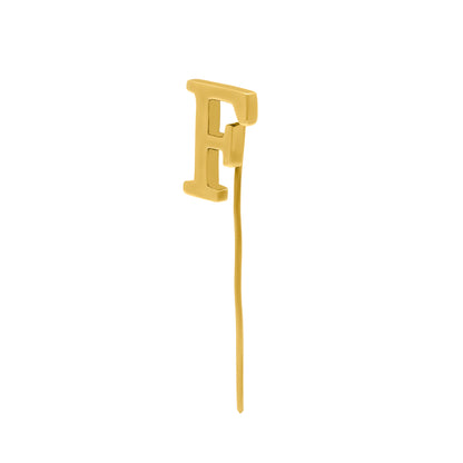 Letter F Lapel Pin