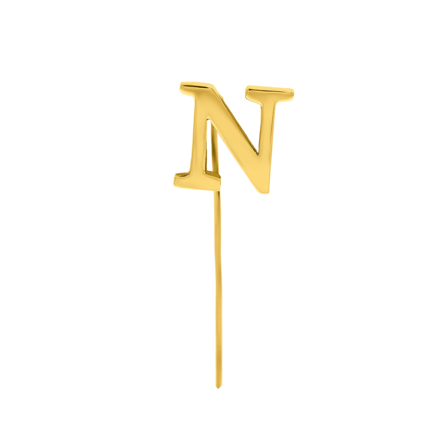 Letter N Lapel Pin