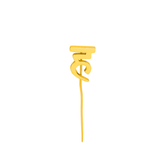 ह Initial Lapel Pin