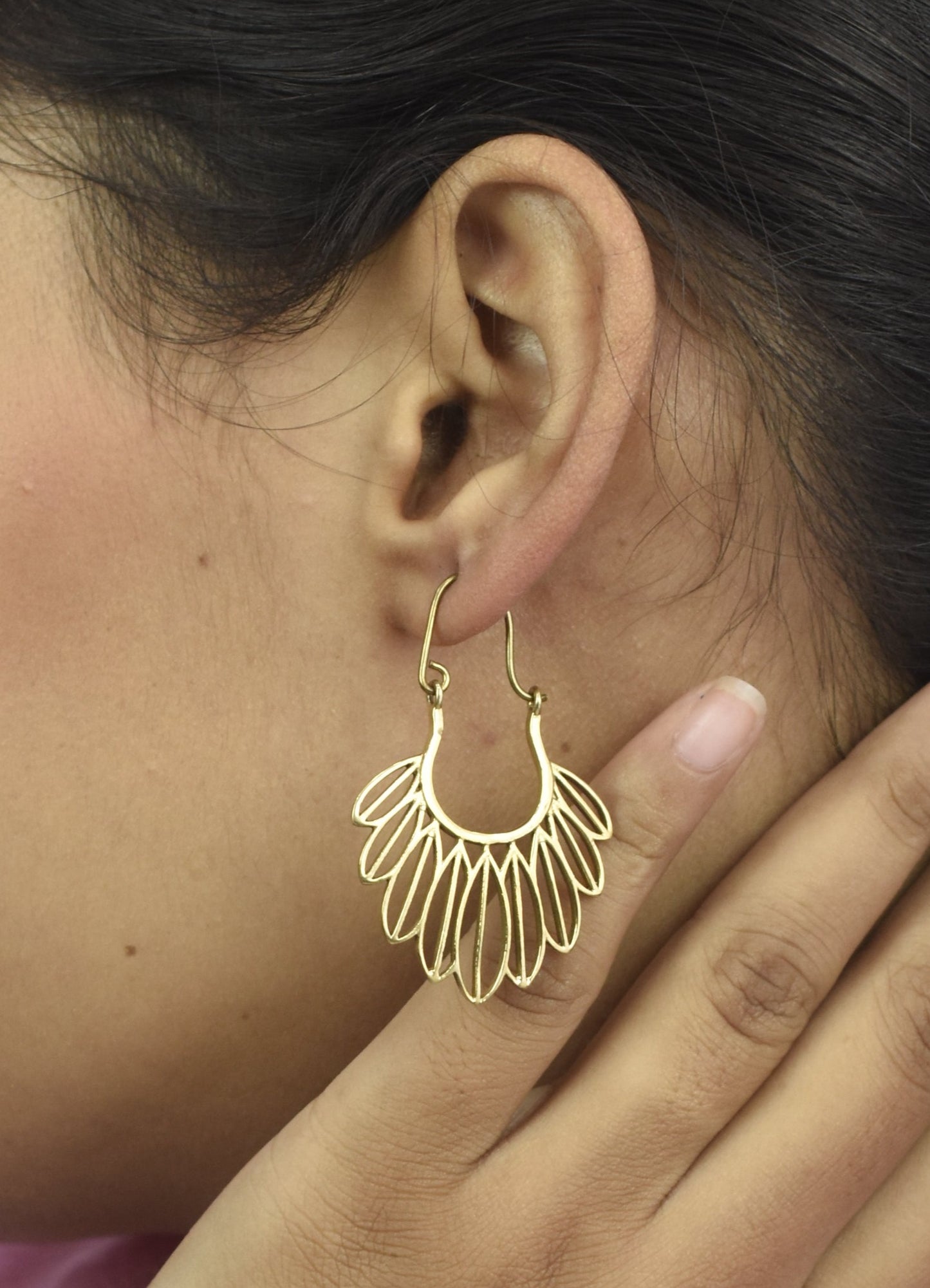 Garden Blossom Hoop Earrings