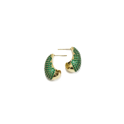 Emerald Elegance Stud Earrings