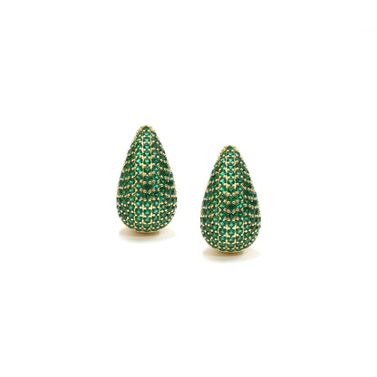 Emerald Elegance Stud Earrings