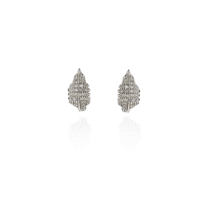 Dainty Leaf Hoop Earrings