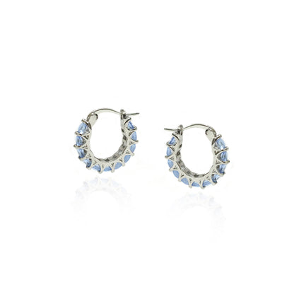 Frosted Halo Hoop Earrings