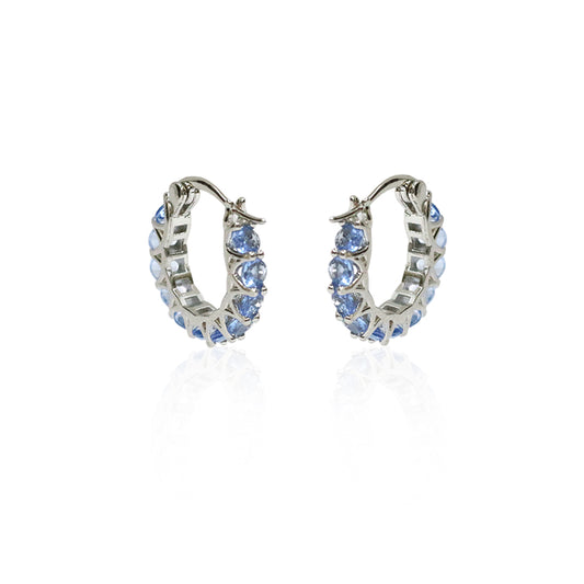 Frosted Halo Hoop Earrings