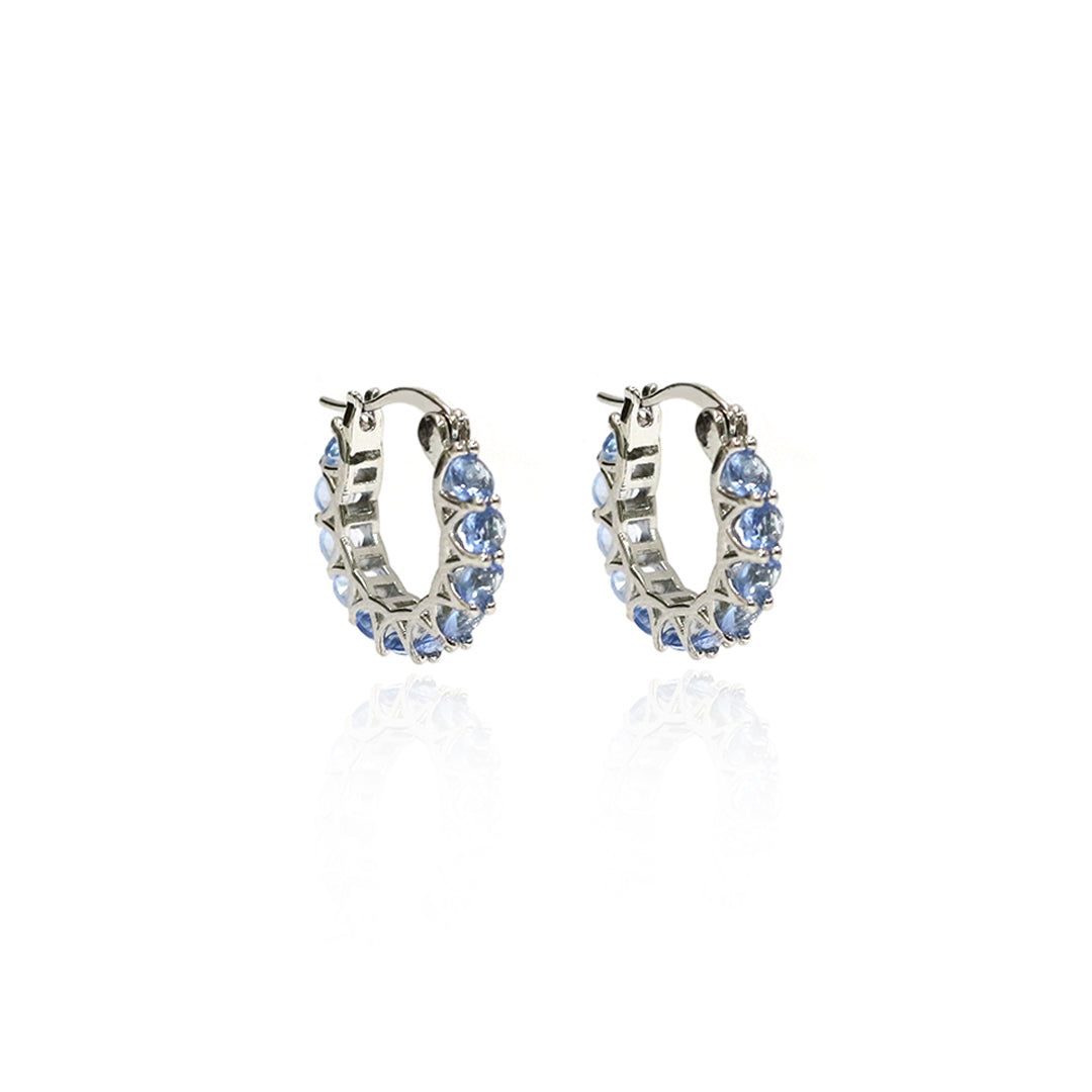 Frosted Halo Hoop Earrings
