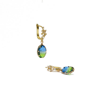Aurora Drops Hoop Earrings