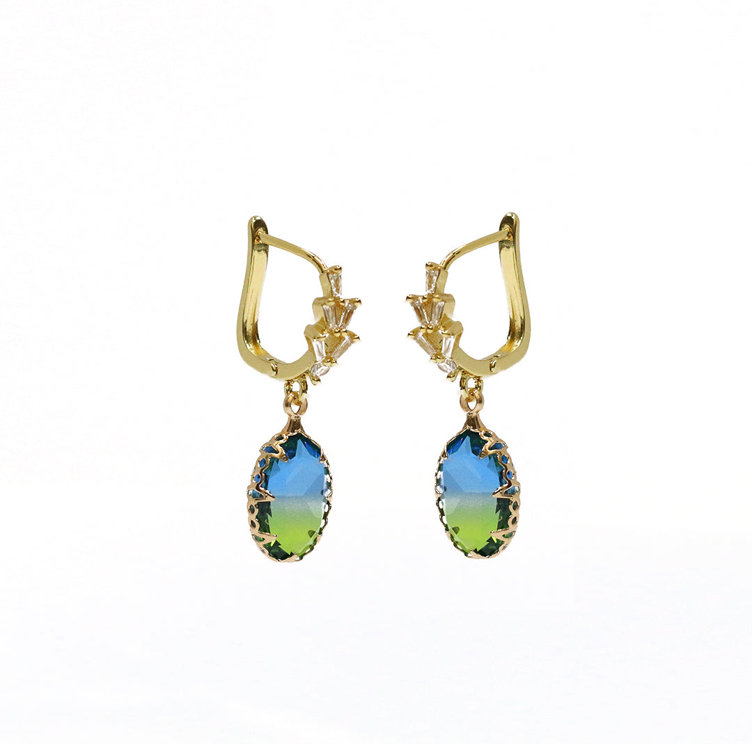 Aurora Drops Hoop Earrings