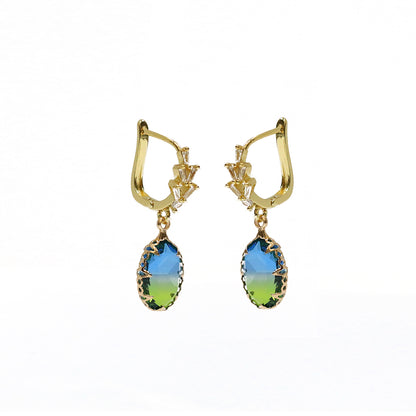 Aurora Drops Hoop Earrings
