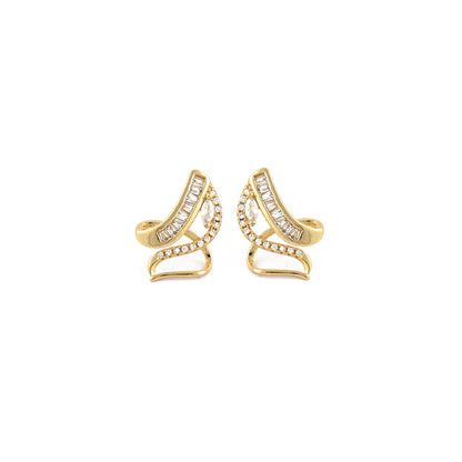 Leaflet Luxe Stud Earrings