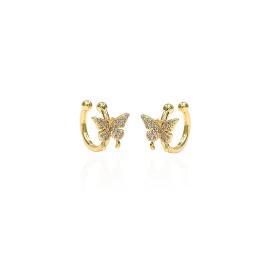 Butterfly Ear Jacket Earrings