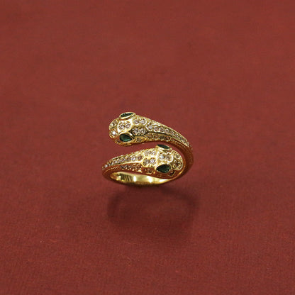 Emerald Gaze Wrap Ring