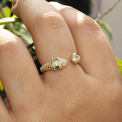 Emerald Wrap Ring